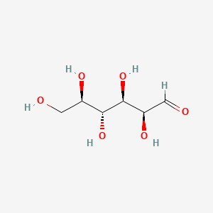 (2S,3R,4R,5R)-2,3,4,5,6-Pentahydroxyhexanal chemical structure (CAS 1990-29-0)