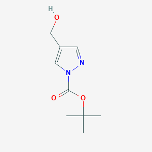 1-Boc-4-(hydroxymethyl)pyrazole chemical structure (CAS 199003-22-0)