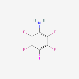 2,3,5,6-Tetrafluoro-4-iodoaniline chemical structure (CAS 1991-43-1)