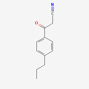 4-n-Propylbenzoylacetonitrile chemical structure (CAS 199102-69-7)