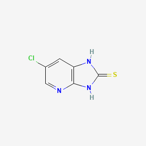 6-Chloro-1H-imidazo[4,5-b]pyridine-2(3H)-thione chemical structure (CAS 19918-37-7)