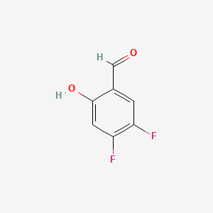 2-Hydroxy-4,5-difluorobenzaldehyde chemical structure (CAS 199287-52-0)