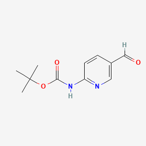 tert-Butyl (5-formylpyridin-2-yl)carbamate chemical structure (CAS 199296-40-7)