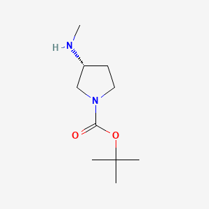 tert-Butyl (R)-3-(methylamino)pyrrolidine-1-carboxylate chemical structure (CAS 199336-83-9)