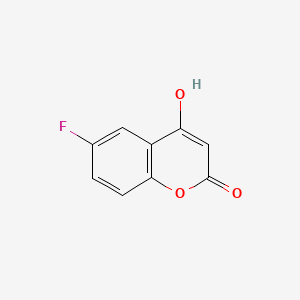 6-Fluoro-4-hydroxy-2H-chromen-2-one chemical structure (CAS 1994-13-4)