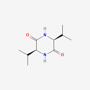 (3S,6S)-3,6-Diisopropylpiperazine-2,5-dione chemical structure (CAS 19943-16-9)