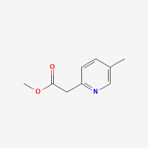 Methyl 2-(5-methylpyridin-2-yl)acetate chemical structure (CAS 19946-10-2)