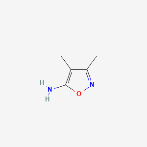 3,4-Dimethylisoxazol-5-amine chemical structure (CAS 19947-75-2)