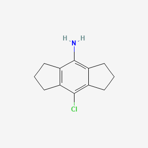 8-Chloro-1,2,3,5,6,7-hexahydro-s-indacen-4-amine chemical structure (CAS 1995072-64-4)