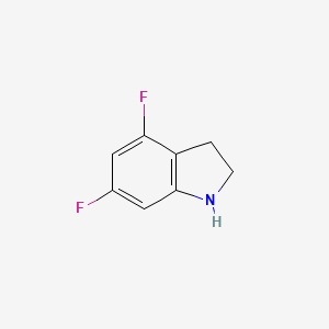 4,6-Difluoroindoline chemical structure (CAS 199526-98-2)