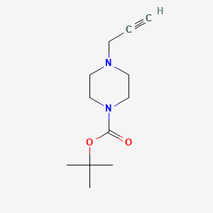 tert-Butyl 4-(prop-2-yn-1-yl)piperazine-1-carboxylate chemical structure (CAS 199538-99-3)