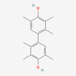 2,2',3,3',5,5'-Hexamethyl-[1,1'-biphenyl]-4,4'-diol chemical structure (CAS 19956-76-4)