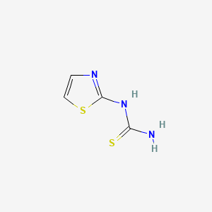 1-(Thiazol-2-yl)thiourea chemical structure (CAS 19958-82-8)