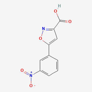 5-(3-Nitrophenyl)isoxazole-3-carboxylic acid chemical structure (CAS 199601-80-4)