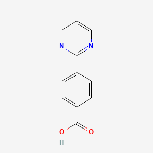 4-Pyrimidin-2-yl-benzoic acid chemical structure (CAS 199678-12-1)