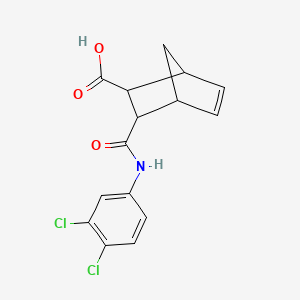 3-([(3,4-DIchlorophenyl)amino]carbonyl)bicyclo[2.2.1]hept-5-ene-2-carboxylic acid chemical structure (CAS 199735-88-1)
