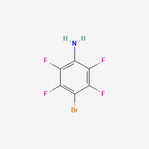 4-Bromo-2,3,5,6-tetrafluoroaniline chemical structure (CAS 1998-66-9)