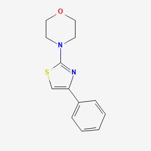 4-(4-Phenylthiazol-2-yl)morpholine chemical structure (CAS 19983-28-9)