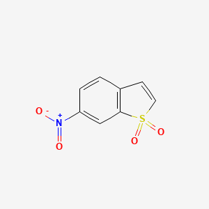 6-Nitrobenzo[b]thiophene 1,1-dioxide chemical structure (CAS 19983-44-9)
