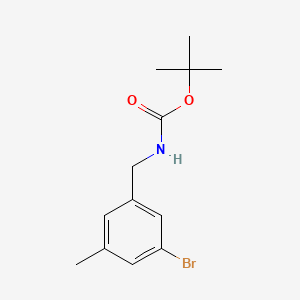 tert-Butyl (3-bromo-5-methylbenzyl)carbamate chemical structure (CAS 1998726-82-1)
