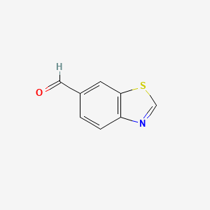 Benzo[d]thiazole-6-carbaldehyde chemical structure (CAS 19989-67-4)