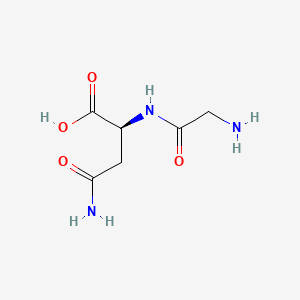 (S)-4-Amino-2-(2-aminoacetamido)-4-oxobutanoic acid chemical structure (CAS 1999-33-3)