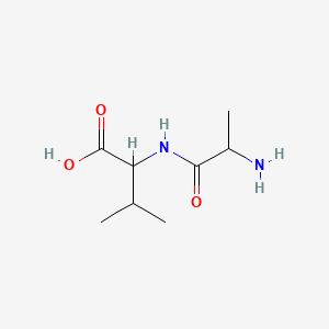 2-(2-Aminopropanamido)-3-methylbutanoic acid chemical structure (CAS 1999-46-8)