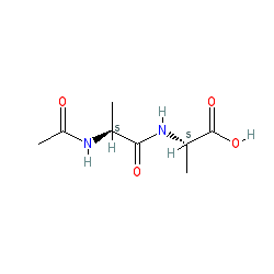 (R)-2-((R)-2-Acetamidopropanamido)propanoic acid chemical structure (CAS 19993-26-1)