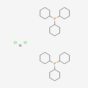 Bis(tricyclohexylphosphine)nickel(II) chloride chemical structure (CAS 19999-87-2)