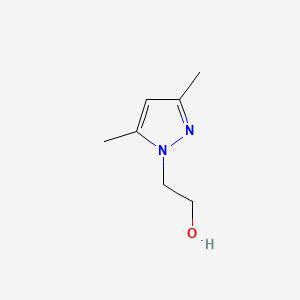 2-(3,5-Dimethyl-1H-pyrazol-1-yl)ethanol chemical structure (CAS 20000-80-0)