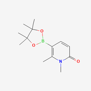 1,6-Dimethyl-5-(4,4,5,5-tetramethyl-1,3,2-dioxaborolan-2-yl)pyridin-2(1H)-one chemical structure (CAS 2001079-59-8)