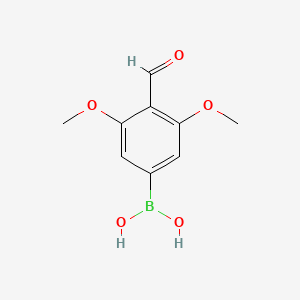 (4-Formyl-3,5-dimethoxyphenyl)boronic acid chemical structure (CAS 2001080-85-7)