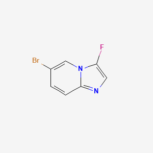 6-Bromo-3-fluoroimidazo[1,2-a]pyridine chemical structure (CAS 2001563-56-8)