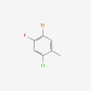 1-Bromo-4-chloro-2-fluoro-5-methylbenzene chemical structure (CAS 200190-87-0)