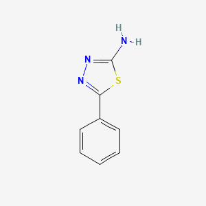 5-Phenyl-1,3,4-thiadiazol-2-amine chemical structure (CAS 2002-03-1)