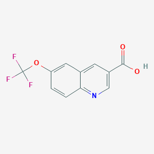 6-(Trifluoromethoxy)quinoline-3-carboxylic acid chemical structure (CAS 2002471-85-2)