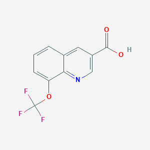 8-(Trifluoromethoxy)quinoline-3-carboxylic acid chemical structure (CAS 2002472-85-5)