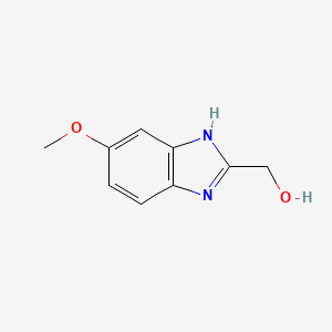 2-(Hydroxymethyl)-5-methoxybenzimidazole chemical structure (CAS 20033-99-2)