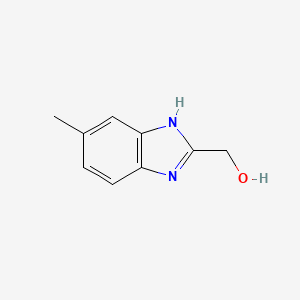 (6-Methyl-1H-benzo[d]imidazol-2-yl)methanol chemical structure (CAS 20034-02-0)