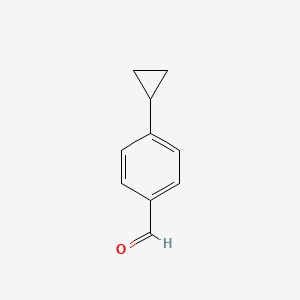 4-Cyclopropylbenzaldehyde chemical structure (CAS 20034-50-8)