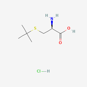 (S)-2-Amino-3-(tert-butylthio)propanoic acid hydrochloride chemical structure (CAS 200353-65-7)