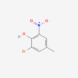 2-Bromo-4-methyl-6-nitrophenol chemical structure (CAS 20039-91-2)