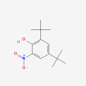 2,4-Bis(tert-butyl)-6-nitrophenol chemical structure (CAS 20039-94-5)