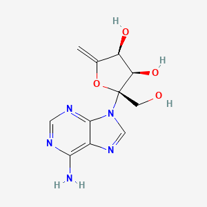 (2R,3R,4S)-2-(6-Amino-9H-purin-9-yl)-2-(hydroxymethyl)-5-methylenetetrahydrofuran-3,4-diol chemical structure (CAS 2004-04-8)