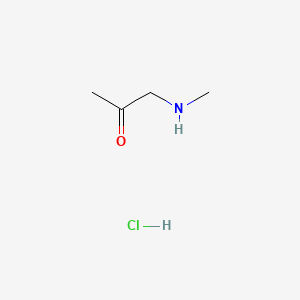 1-(Methylamino)propan-2-one hydrochloride chemical structure (CAS 20041-74-1)