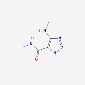 N,1-Dimethyl-4-(methylamino)-1H-imidazole-5-carboxamide chemical structure (CAS 20041-90-1)