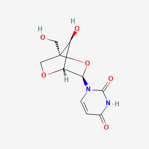 1-((1S,3R,4R,7S)-7-Hydroxy-1-(hydroxymethyl)-2,5-dioxabicyclo[2.2.1]heptan-3-yl)pyrimidine-2,4(1H,3H)-dione chemical structure (CAS 200435-92-3)