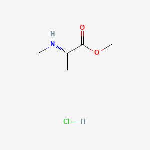 (S)-Methyl 2-(methylamino)propanoate hydrochloride chemical structure (CAS 20045-77-6)