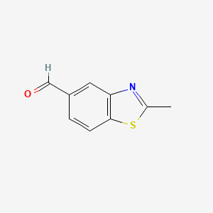 2-Methyl-5-benzothiazolecarboxaldehyde chemical structure (CAS 20061-46-5)