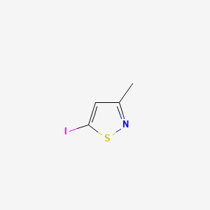 5-Iodo-3-methylisothiazole chemical structure (CAS 20067-15-6)
